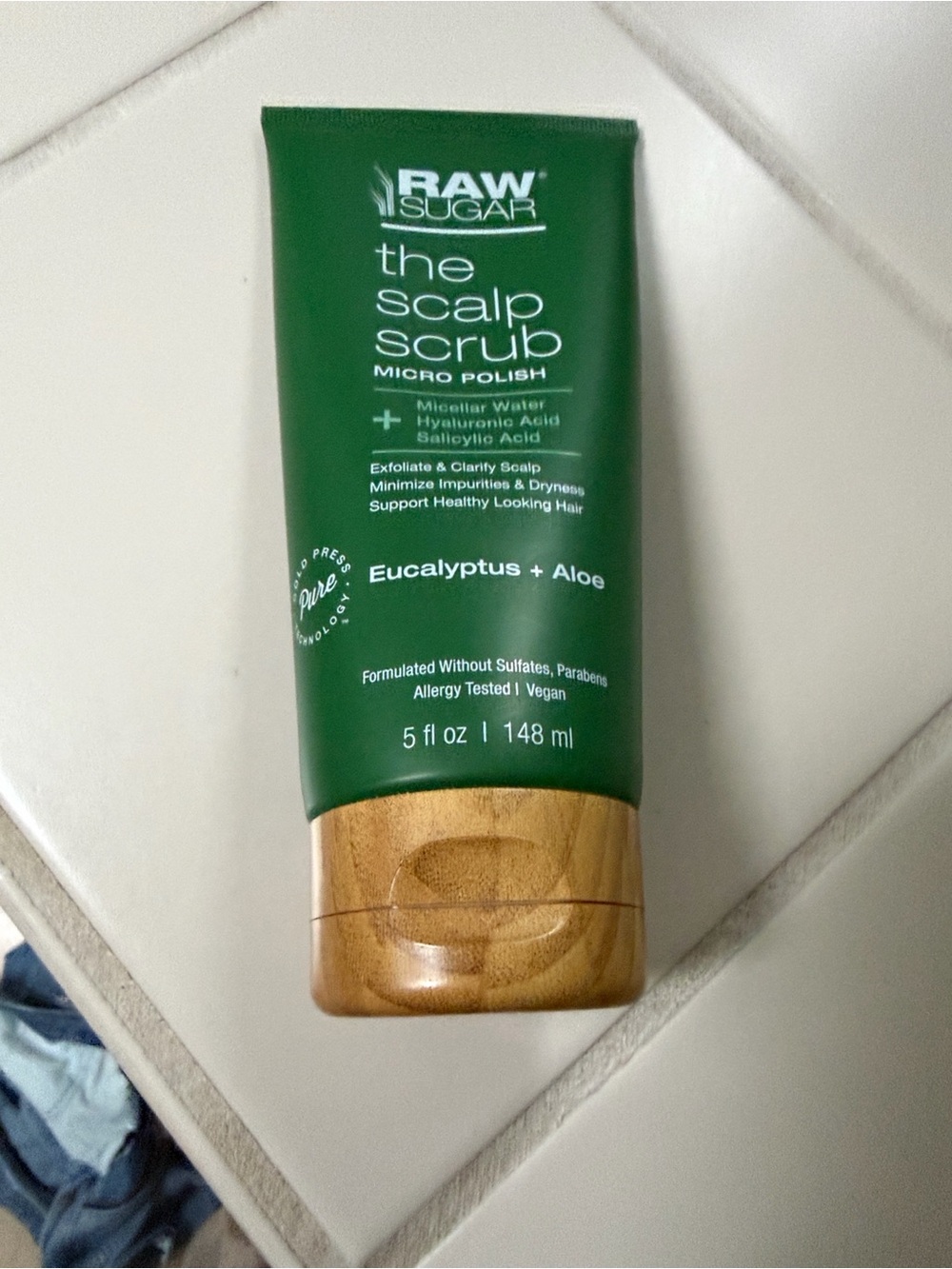 Raw Sugar Green Body Exfoliant Scrub - Refreshing Sugar Scrub